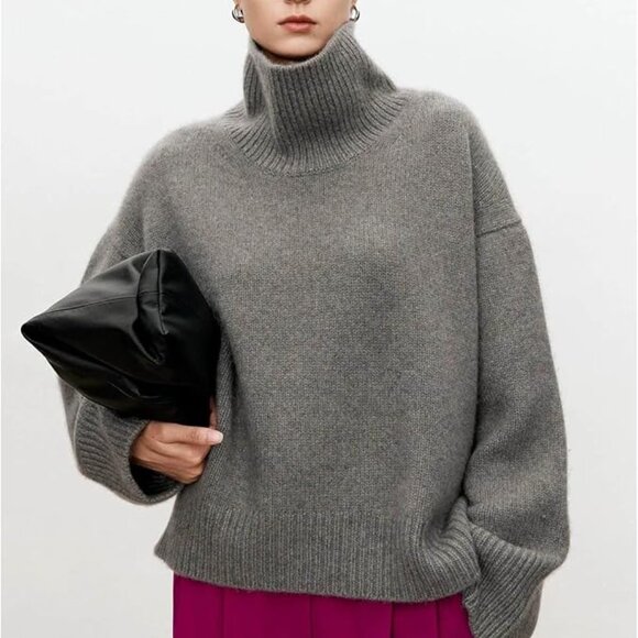 LUXURY ITALY Cashmere sweater Oversize NEW - Picture 2 of 16